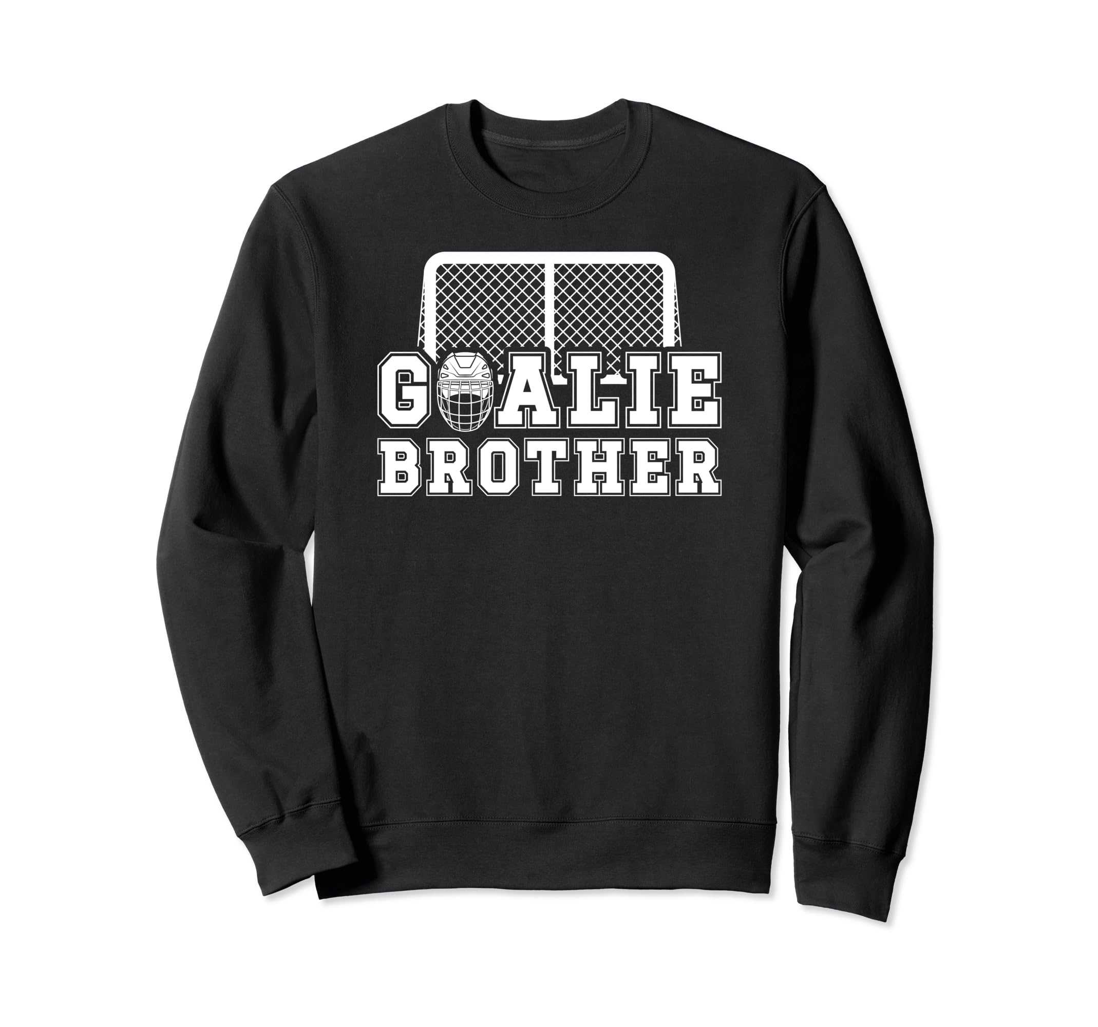Ice Hockey Goalie Brother Hockey Sweatshirt - Graphic Print for Adults
