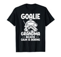 Funny Hockey Goalie Grandma Ice Hockey T-Shirt - Minimalist Print Unisex