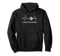 Mothers I Love Goalie Heartbeat Hoodie - Casual Everyday Wear for Adults