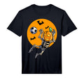 Soccer Skeleton Halloween Soccer T-Shirt - Novelty Apparel for Adults