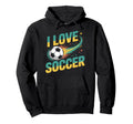 I Love Soccer Enthusiasts Dream Hoodie - Fun Novelty Design for Adults