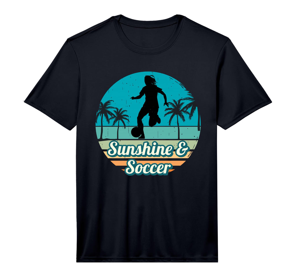 Sunshine Soccer Stuff Soccer Player T-Shirt - Aesthetic Graphic for Adults
