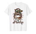 Soccer Mom Coffee Lover Messy Bun Game Day T-Shirt - Trendy Graphic Unisex