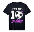 10 Years Old 10Th Birthday Gift Soccer T-Shirt - Trendy Graphic Unisex