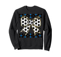 Soccer Bow Checkered Ribbon Gift Hoodie - Aesthetic Graphic for Adults