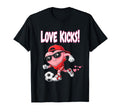 Valentine Gift Soccer Heart Sport T-Shirt - Fun Novelty Design for Adults