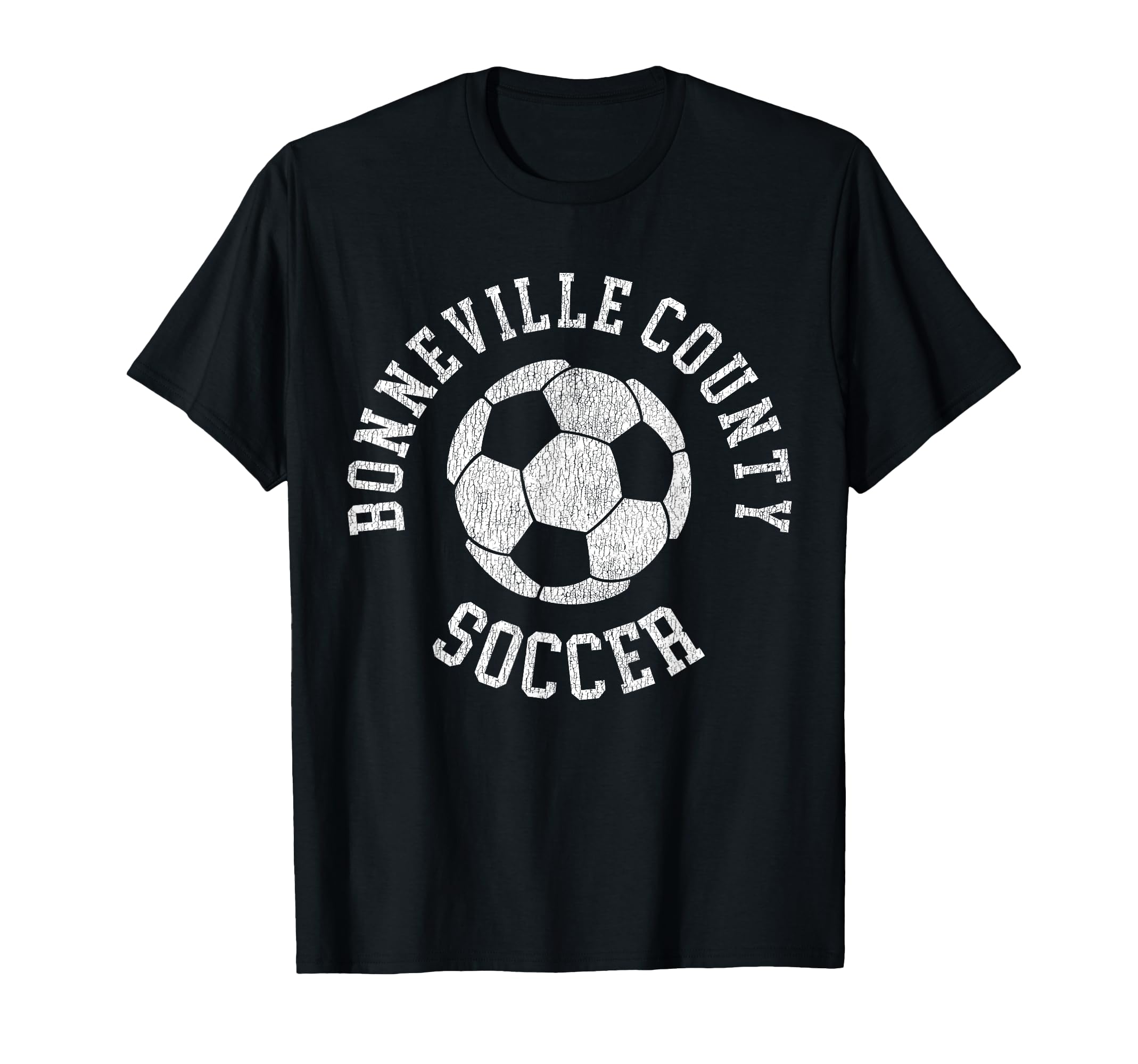 Bonneville County Soccer Distressed T-Shirt - Streetwear Style for Adults