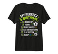 My 6Th Birthday Bday Play Soccer 6 T-Shirt - Minimalist Print for Adults