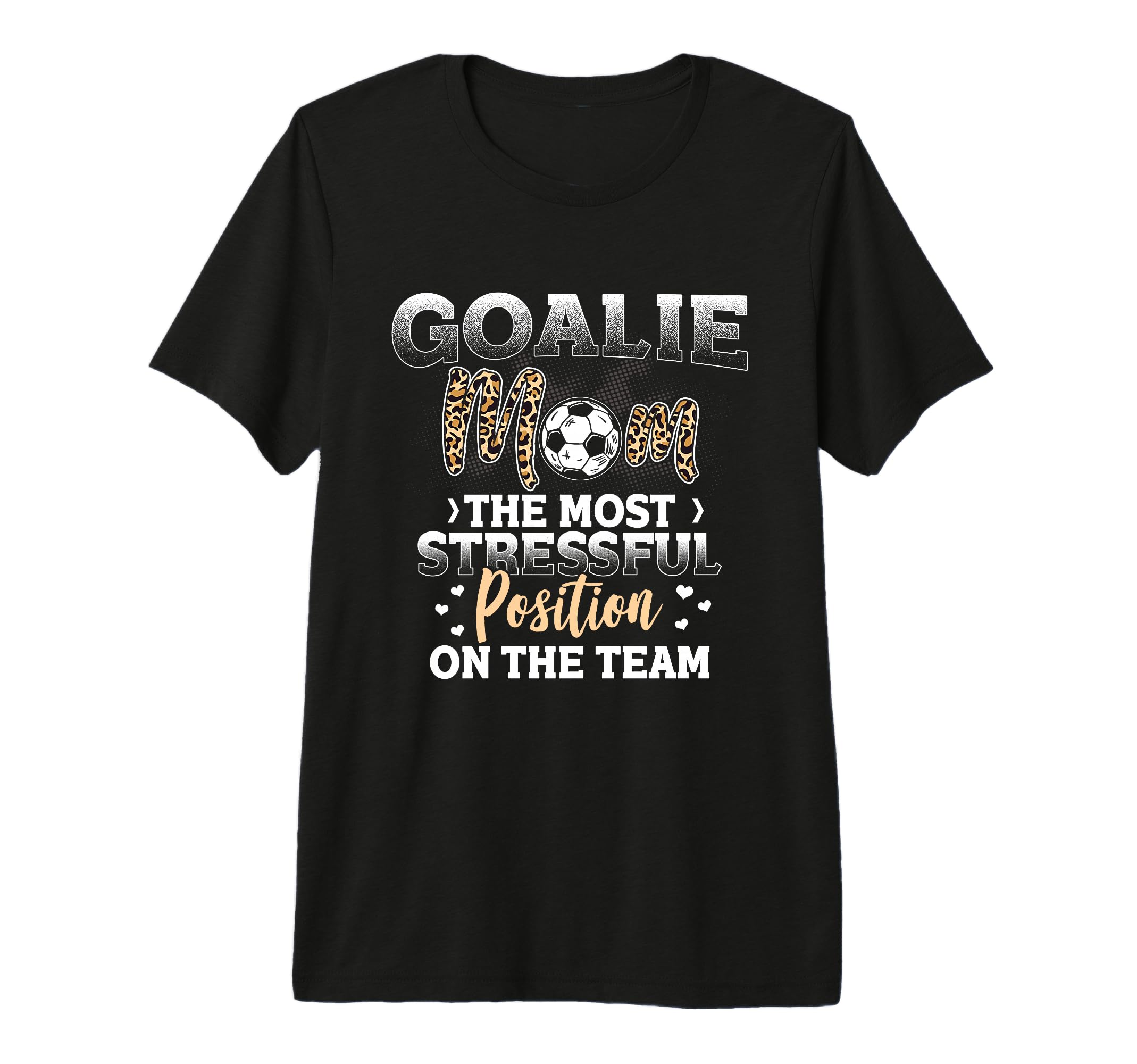Soccer Lover Leopard Pattern Soccer T-Shirt - Aesthetic Graphic for Adults
