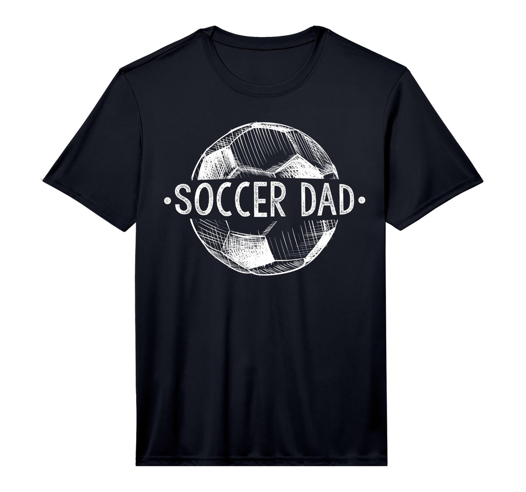 Mens Soccer Dad Family Matching Team T-Shirt - Minimalist Print for Adults