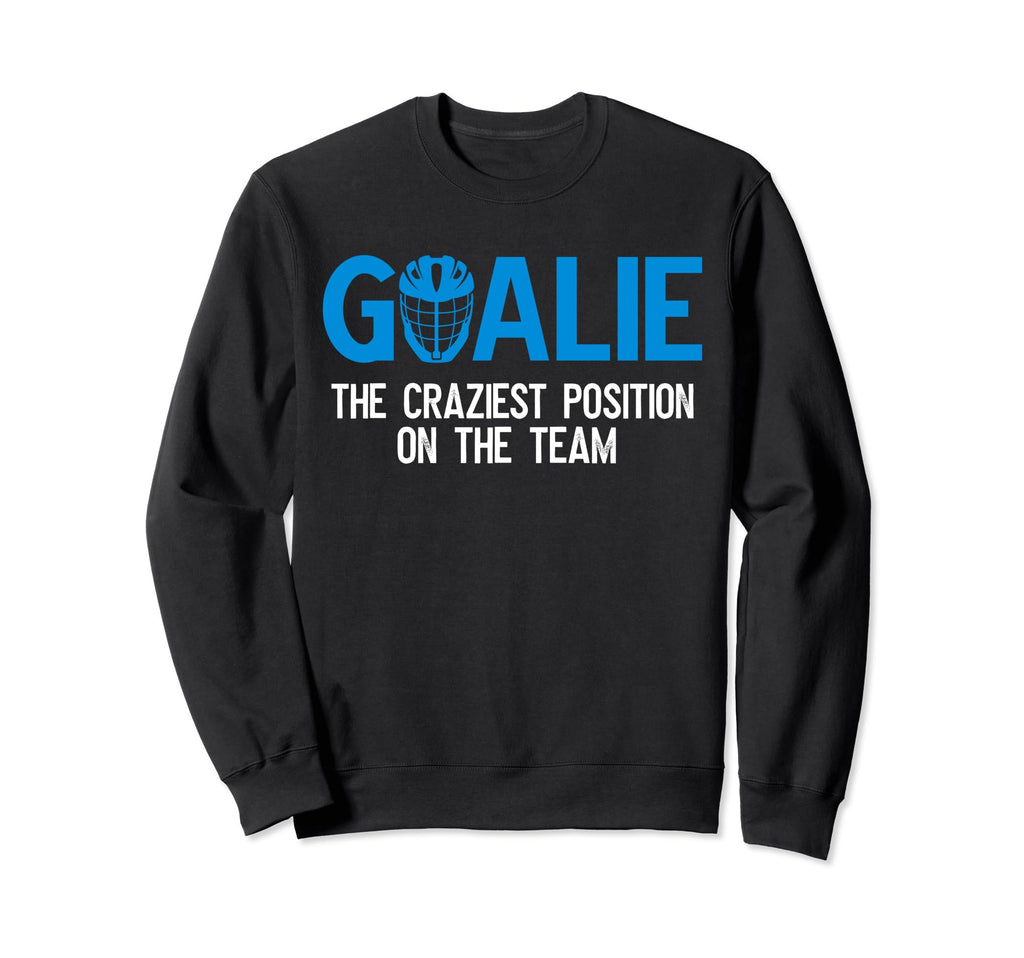 Lacrosse Goalie Definition Sweatshirt - Minimalist Print for Adults