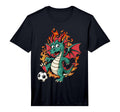 Soccer Dragon Performance T-Shirt - Aesthetic Graphic Unisex