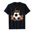 Soccer Thanksgiving Vibes Ball Fun T-Shirt - Minimalist Print for Adults