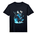 Elk Ice Hockey Player Hockey Stick T-Shirt - Fun Novelty Design Unisex