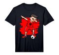 Dabbing Soccer Albania Jersey T-Shirt - Aesthetic Graphic for Adults