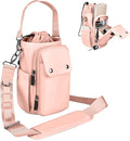 Water Bottle Holder with Strap 32 40oz Crossbody Insulated Water Bottle Carrier Sling Bag with Adjustable Wide Strap and Phone Purse 5 Pockets for Walking Hiking Gym Travel