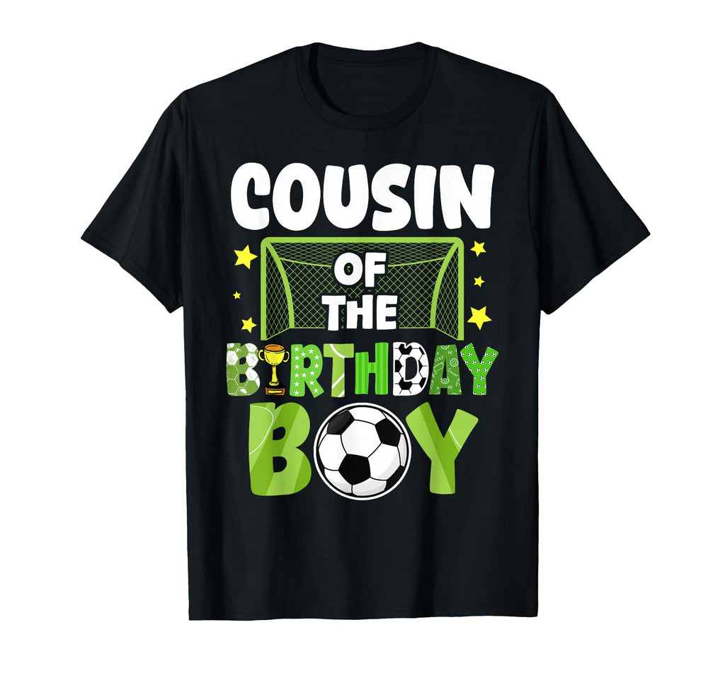 Soccer Cousin Birthday Party Family T-Shirt - Streetwear Style for Adults