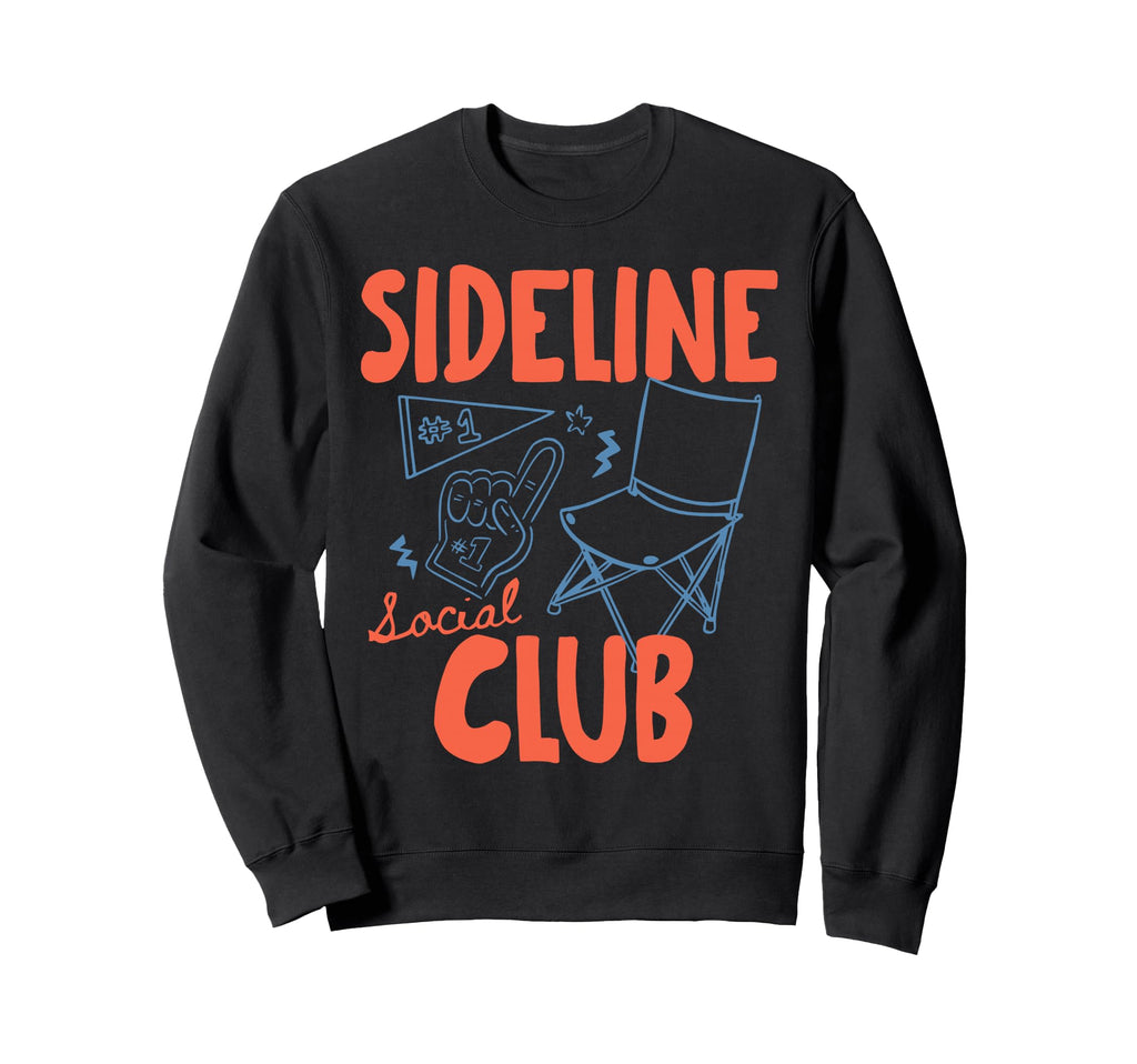 Sideline Social Club Baseball Sweatshirt - Fun Novelty Design Unisex