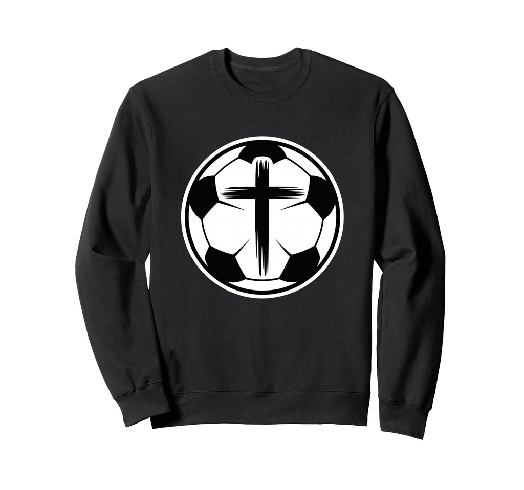 Christian Soccer Faith Sports Sweatshirt - Fun Novelty Design Men Women
