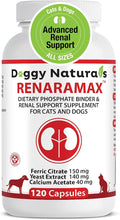 RENARAMAX Dietary Phosphate Binder and Renal Support Supplement for Cats and Dogs 120 Count (Made in U.S.A)