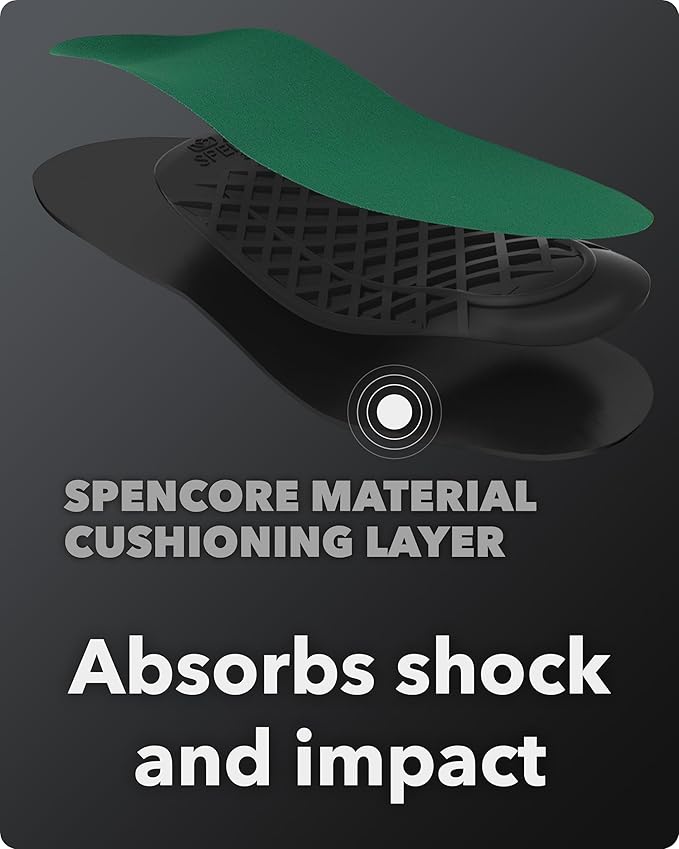 Spenco Rx Orthotic Arch Support Full Length Shoe Insoles, Women's 7-8.5/Men's 6-7.5