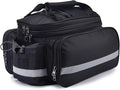 27L Adjustable Bike Pannier Bag with Hidden Rain Cover, 360° Reflective Strips, Multi-Functional Bicycle Saddle Bag for Grocery Shopping, Commuting, Cycling & Travel, Handheld & Crossbody Design