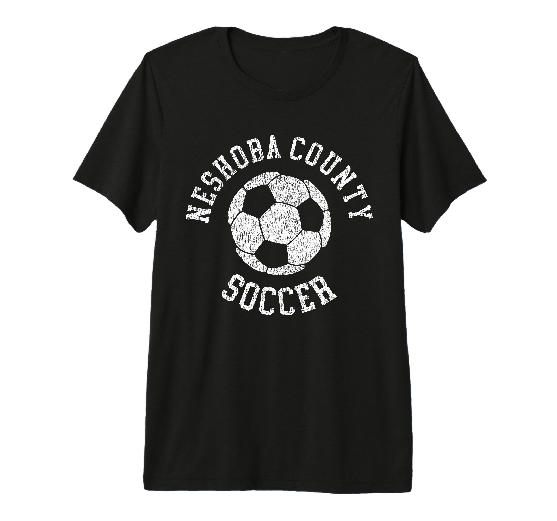 Neshoba County Soccer Distressed T-Shirt - Casual Everyday Wear for Adults