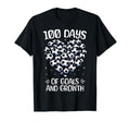 100 Days School Soccer Heart Love T-Shirt - Novelty Apparel for Adults