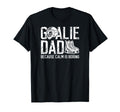 Funny Hockey Goalie Dad Ice Hockey T-Shirt - Fun Novelty Design Men Women