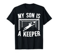 My Son Is Soccer Keeper Mom Soccer Goalie T-Shirt - Unique Graphic Unisex