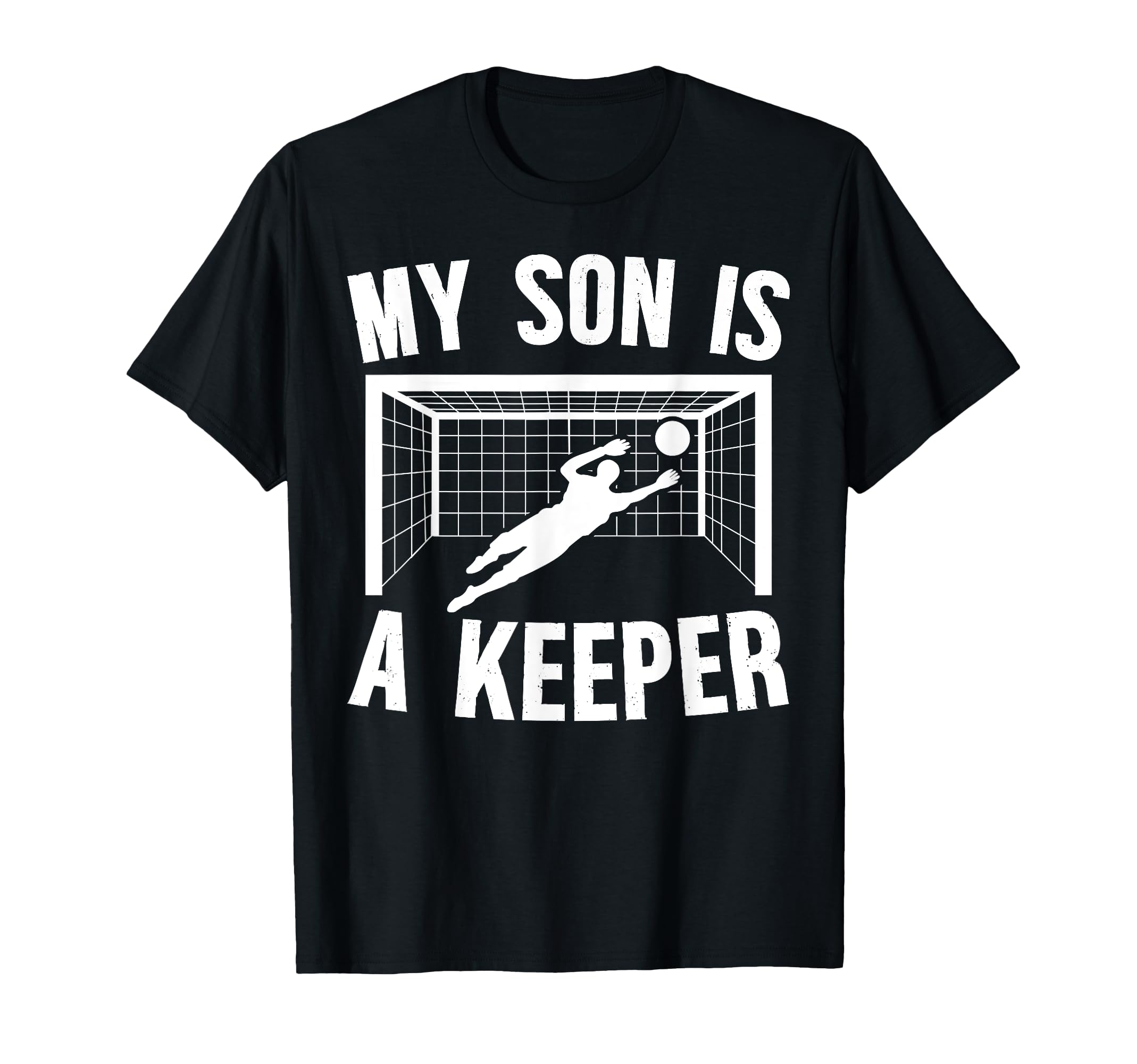 My Son Is Soccer Keeper Mom Soccer Goalie T-Shirt - Unique Graphic Unisex
