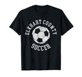 Elkhart County Soccer Distressed 90S T-Shirt - Custom Art Print Unisex