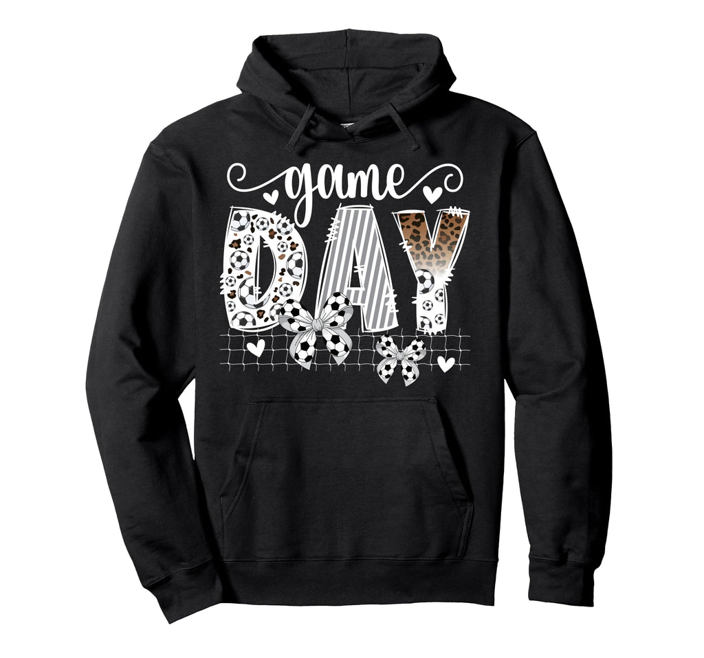 Game Day Soccer Coquette Soccer Game Day Hoodie - Graphic Print Unisex