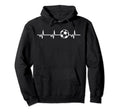 Soccer Heartbeat Ball Funny Soccer Lover Hoodie - Unique Graphic Unisex