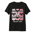 Soccer Coquette Bow Soccer Soccer T-Shirt - Trendy Graphic for Adults