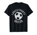 Lavaca County Soccer Distressed 90S T-Shirt - Fun Novelty Design for Adults