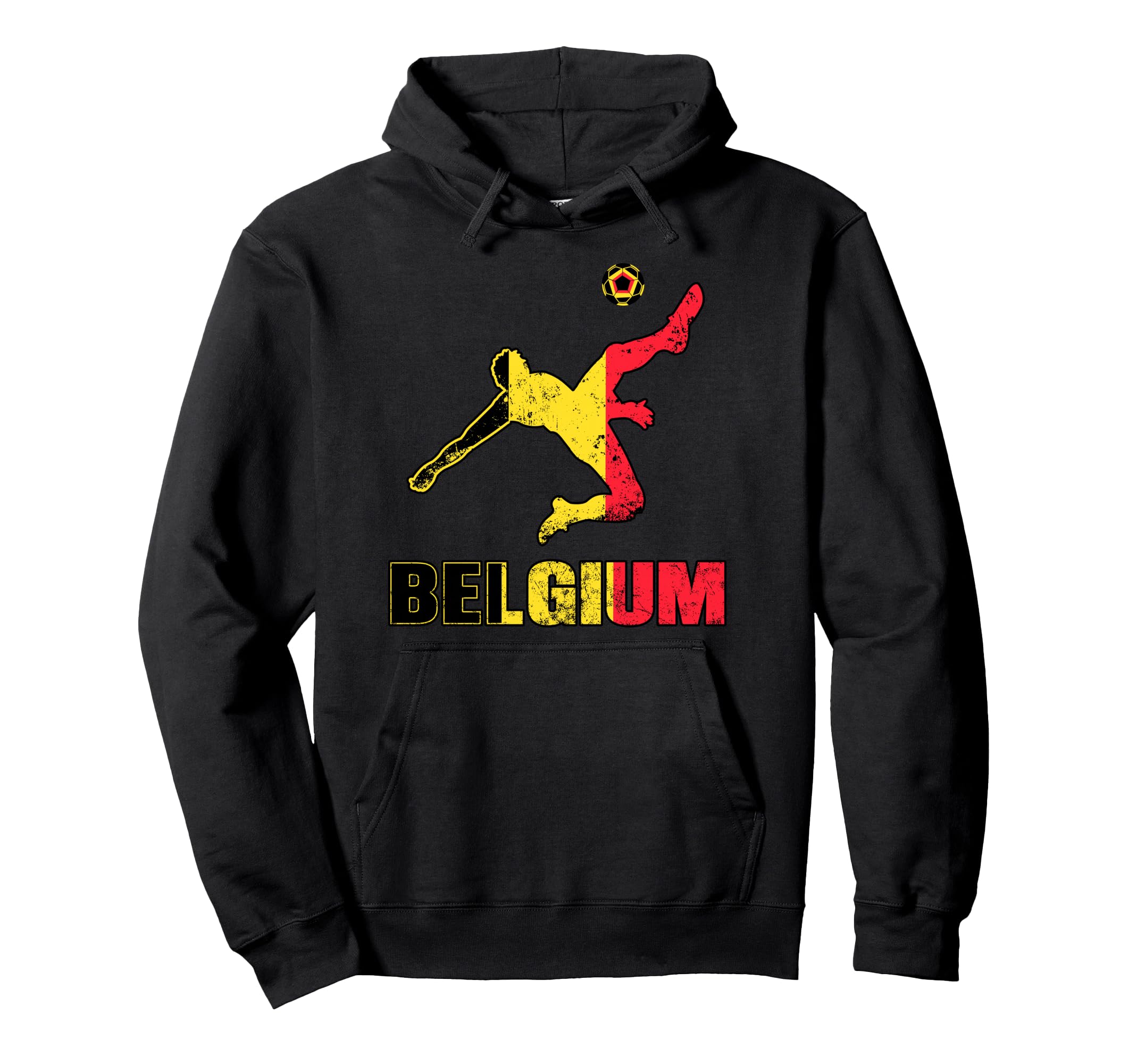 Belgium Football Soccer Game Player Hoodie - Minimalist Print for Adults