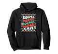 My Merry Soccer Coach Era Groovy Hoodie - Minimalist Print for Adults