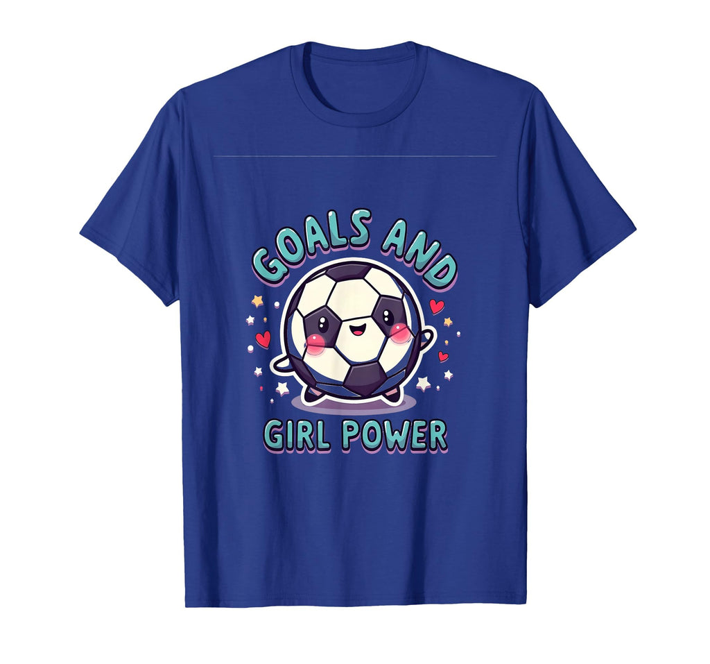 Goals And Power Soccer T-Shirt - Minimalist Print for Adults