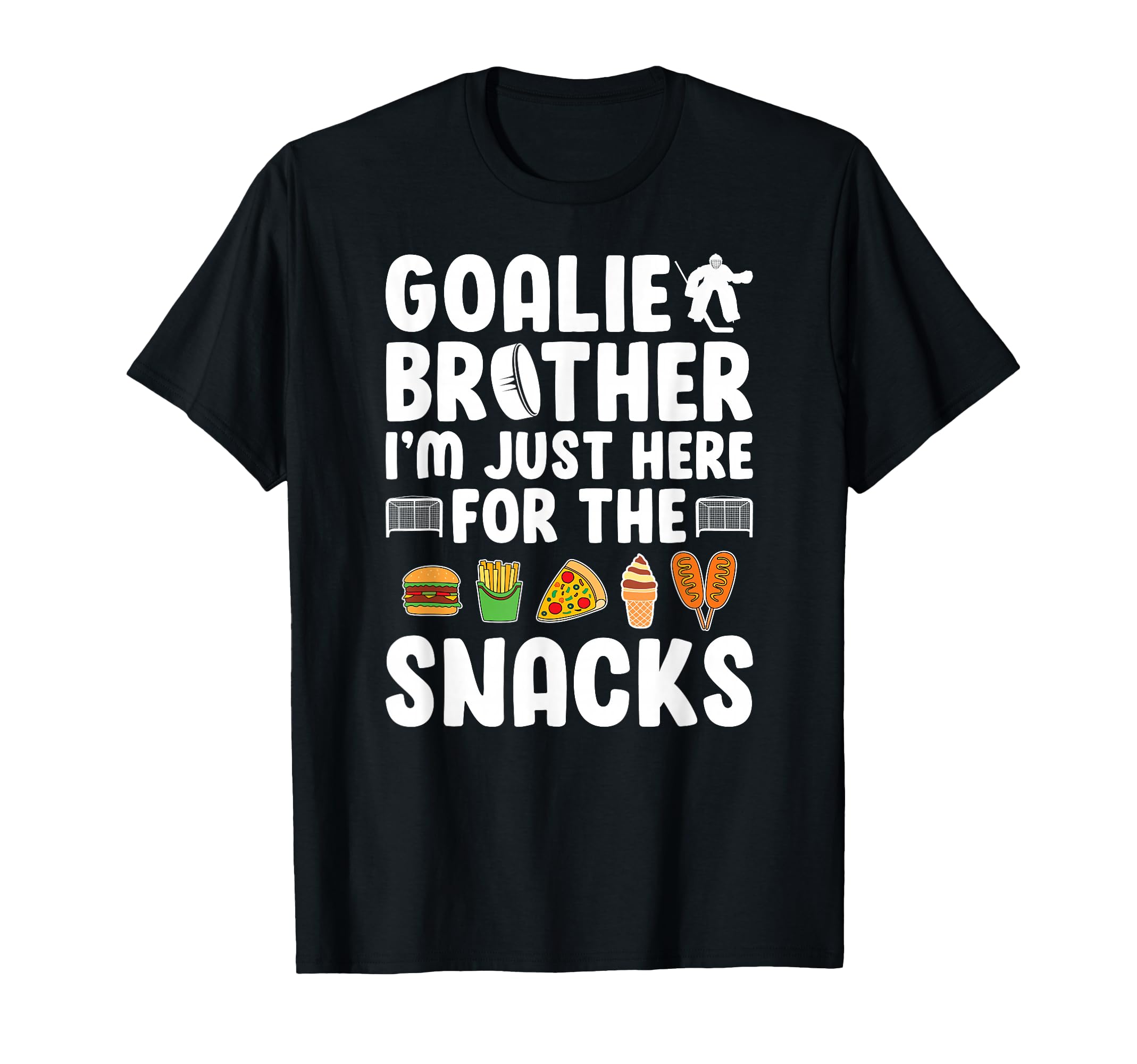 Funny Hockey Goalie Brother Ice T-Shirt - Casual Everyday Wear Men Women