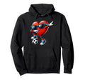 Valentines Day Heart Dabbing Heart Player Hoodie - Novelty Apparel Unisex