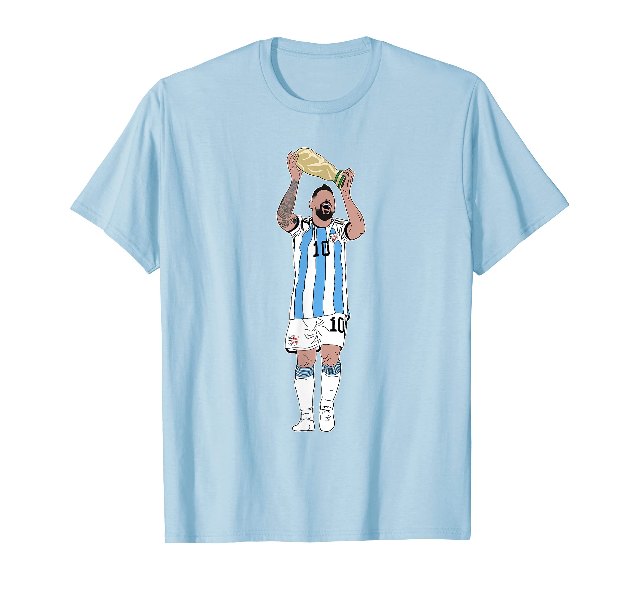Soccer Football 10 T-Shirt - Casual Everyday Wear Men Women