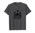 Soccer Coach Soccer Is Life Rest Is T-Shirt - Aesthetic Graphic for Adults