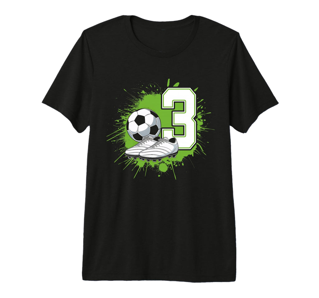 3 Soccer Birthday Gift Soccer Fan T-Shirt - Novelty Apparel for Adults