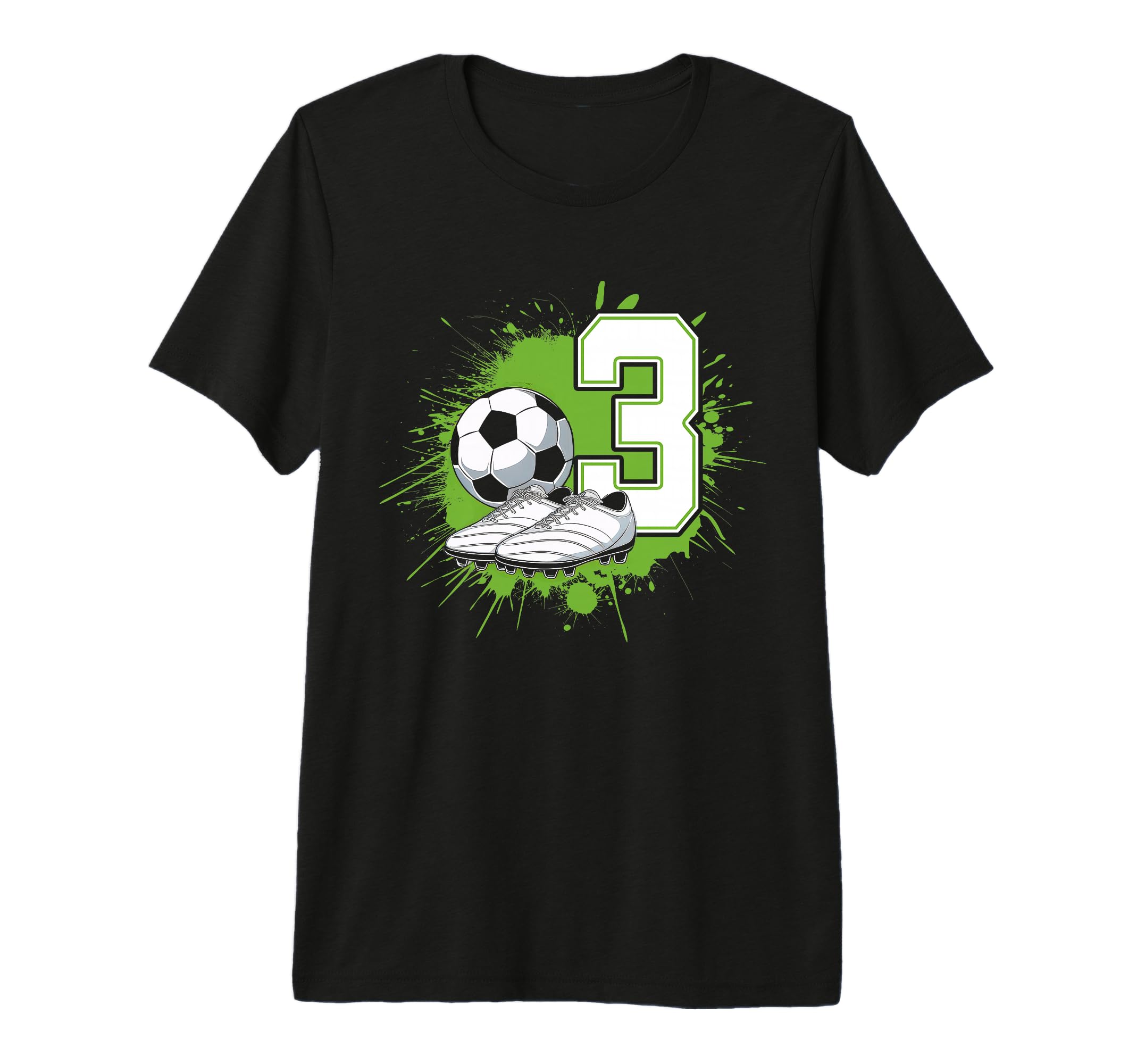 3 Soccer Birthday Gift Soccer Fan T-Shirt - Novelty Apparel for Adults