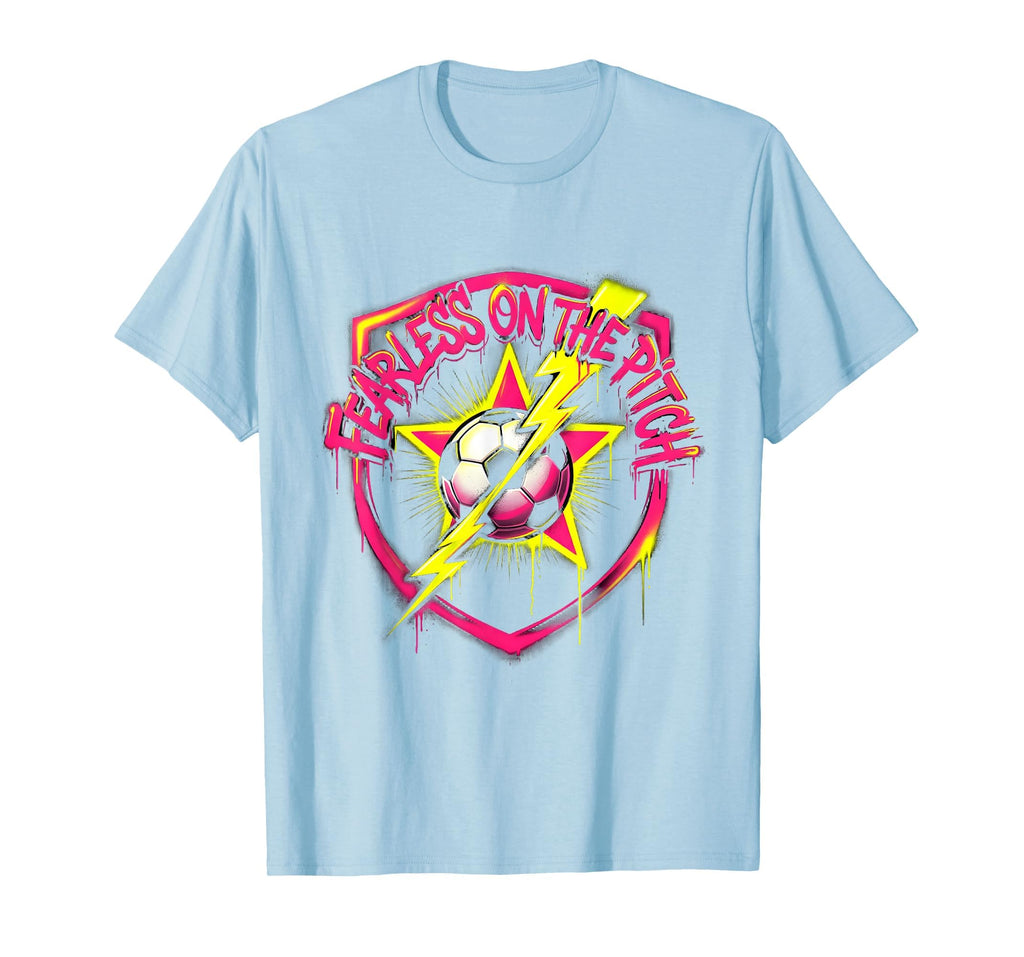 Fearless Pitch Soccer T-Shirt - Novelty Apparel Men Women