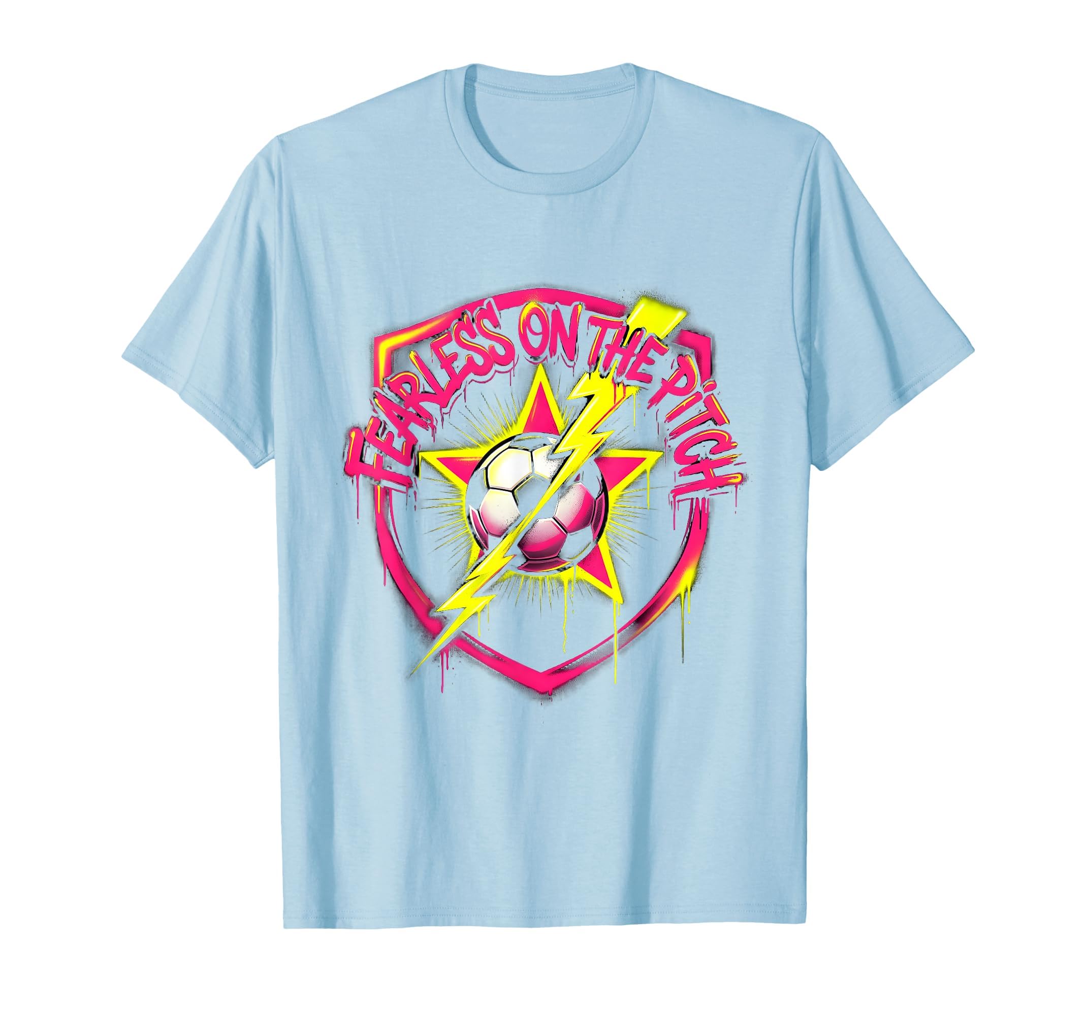 Fearless Pitch Soccer T-Shirt - Novelty Apparel Men Women