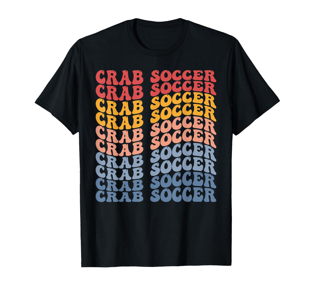 Crab Soccer Groovy Sports T-Shirt - Trendy Graphic Unisex