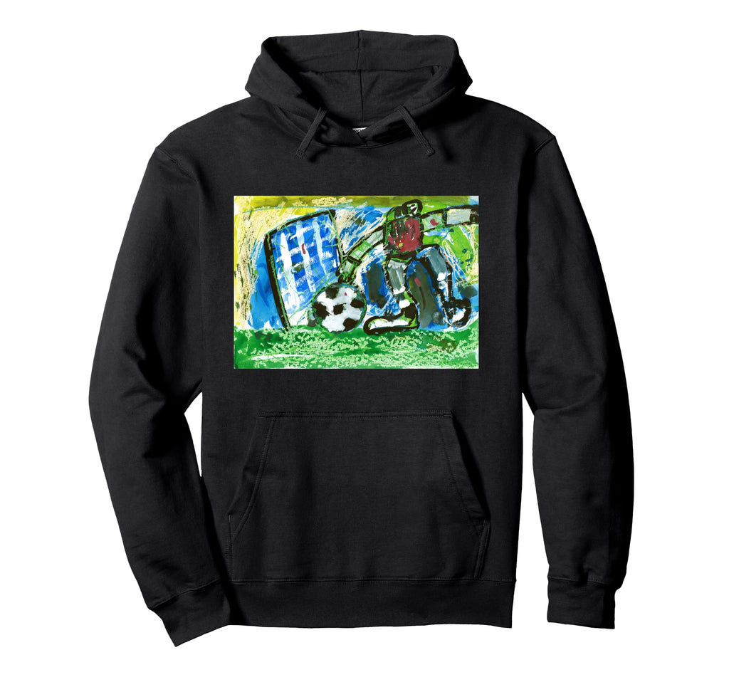 I Love Soccer Football Unique Funny Hoodie - Fun Novelty Design for Adults