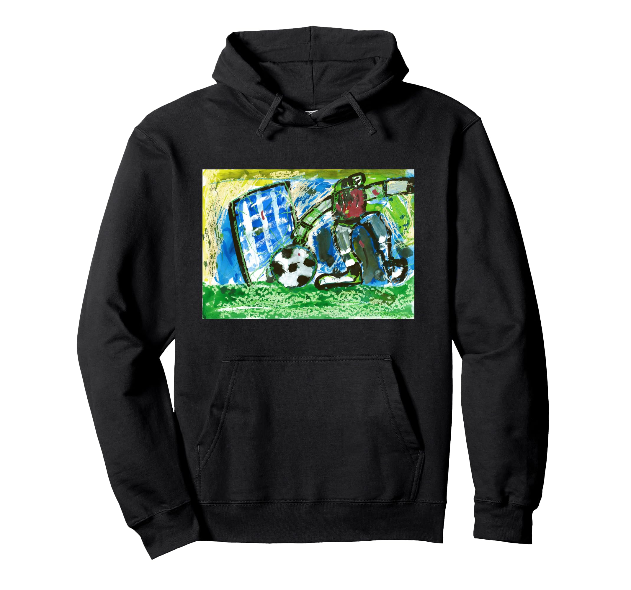 I Love Soccer Football Unique Funny Hoodie - Fun Novelty Design for Adults